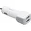 Авто зарядний пристрій Hoco Z23 2USB Lightning колір Білий - мініатюра 1