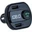 Автомобільний Bluetooth модулятор трансмітер FM USB зарядка X16 Wireless Car KIT Чорний - мініатюра 1