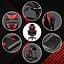 Кресло геймерское Care Life с подставкой для ног Red/Black (CF-301) - миниатюра 3
