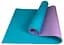 Килимок для йоги та фітнесу EasyFit TPE+TC 6 мм двошаровий + Чохол м'ятний з фіолетовим (EF-1924E-MV) - мініатюра 5