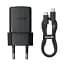 Мережевий зарядний пристрій Baseus Palm Fast Charger Type-C 30W + Cable Type-C to Type-C P10111605113-01 Black - мініатюра 2