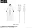 Адаптер автомобильный Hoco Lightning cable Z12 2USB 2.4 A набор с белым кабелем - миниатюра 1
