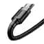 Кабель Baseus Cafule Cable USB to MicroUSB 2A 3m CAMKLF-HG1 Black-Grey - миниатюра 5