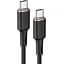Дата кабель Acefast C2-03 USB-C to USB-C zinc alloy silicone (1.2m) Black - миниатюра 1