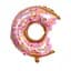 Куля повітряна фольгована (40 см) Пончик фіолетова - мініатюра 1