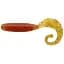 Силікон Reins Fat G-Tail Grub 4" 566 Motor Oil Red Flake (10 шт/уп) - мініатюра 1