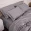 Простыня на резинке MirSon Tencel №06 Gray 150х200 см (2200009370823) - миниатюра 6