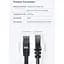 Патч-корд 10м UTP cat 6 RJ45 TopSpeed Ethernet Flat Cable Black Essager (EXCWXB-JSF01) - мініатюра 10