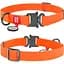 Нашийник для собак Waudog Waterproof, коллартекс, водостійкий, з QR паспортом, 23-35х1,5 см, помаранчевий - мініатюра 3