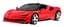 Машинка Ferrari SF90 Stradale червоний RASTAR модель 1:14 Автомобіль на дистанційному керуванні + пульт - мініатюра 2