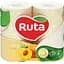 Папір туалетний Ruta Aroma Персик, двошаровий, 4 рулони, жовтий - мініатюра 1