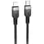 Дата кабель Hoco X109 Energy silicone Type-C to Lightning (3m) Black - мініатюра 1