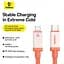 Кабель Baseus 0℃ Series Fast Charging Cable Type-C to Lightning 20W 1m P10368802731-00 Coral - мініатюра 3