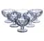 Набір креманок Diamond Blue 6 штук по 300 мл HP-19-277 прозорий для десертів йогуртів з ограненням Yiwu HP-19-277 - мініатюра 1