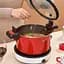 Каструля-скороварка Huo Hou HU0160 Stainless Steel Enamel Micro Pressure Cooker червона  - мініатюра 3