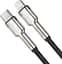 Кабель Baseus Cafule Metal Type-C to Lightning PD 20W (0.25m) black (CATLJK-01) - мініатюра 3
