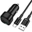 АЗУ Borofone BZ34 Cloud QC3.0 (1USB-A) + кабель USB to Type-C Black - миниатюра 1
