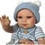 Кукла Nines d'Onil Reborn в голубой одежде мальчик 37 см (244) - миниатюра 3