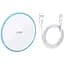 Бездротовий зарядний пристрій Hoco Easy Wireless Charger CW6 Pro White [103862] - мініатюра 3