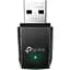 Сітковий адаптер USB TP-Link Archer T3U, Black, 5GHz/2.4GHz, AC1300 (867/400 Мбіт/с), USB 3.0, мініатюрний розмір, MU-MIMO - мініатюра 1