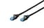 Патч-корд CAT 5e SF-UTP, Cu, PVC AWG 26/7, довжина 1 м, колір чорний DK-1531-010/BL DIGITUS by ASSMANN - мініатюра 1