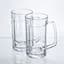 Набір кухлів для пива Yiwu Beer Stein скляних 2 штуки по 530 мл кружки для пива скло з ручками міцний посуд HP-17-60 - мініатюра 3