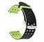 Двойной ремешок Primo с перфорацией для Garmin Vivoactive 3/Vivomove HR/Forerunner 245/645 Black Green - миниатюра 2