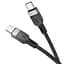 Дата кабель Hoco X109 Energy silicone Type-C to Type-C 60W (1m) Black - мініатюра 5