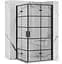 Душова кабіна Rea Molier 2 90x90 black REA-K8538 + REA-K8538, Чорний матовий, Універсальна, прозрачний, Чорний матовий - мініатюра 1