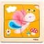 Дерев'яний міні-пазл Viga Toys Метелик 4 елементи (50136) - мініатюра 1