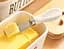 Маслянка керамічна біла з бамбуковою кришкою та ножем Butter 600 мл - мініатюра 4