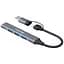 Концентратор Canyon hub DS-02 4in1 USB-A/C Grey (CNS-TDS02G) - миниатюра 2