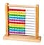 Деревянные счеты Viga Toys 50493 10 разноцветных рядов по 10 косточек - миниатюра 1