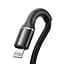 Кабель Baseus Halo Cable USB to Lightning 2.4A 0.5m CALGH-A01 Black - миниатюра 3