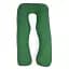 Подушка для вагітних та відпочинку MirSon U-подібна №5029 Color Line Stripe Emerald 140х75х20 см смарагдова (2200010969900) - мініатюра 1