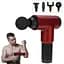 Перкуссионный массажер для тела электрический массажер пистолет 24W Massage gun бордовый - миниатюра 2