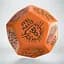 Кубик Q-Workshop Trap Generator Die: Orange&Black (12VTPG02) - мініатюра 1