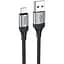 Кабель Hoco X102 Fresh MicroUSB 1m black - мініатюра 1