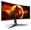 Монiтор 34" AOC CU34G2XP/BK Black/Red - мініатюра 2