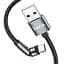 USB Cable Hoco U94 Universal Rotating MicroUSB Black 1.2m - мініатюра 2