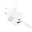 МЗП Hoco CS54A Surplus PD20W+QC3.0 (1USB-A/1C) + Type-C to Lightning White - мініатюра 4