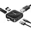 Мультипортовий адаптер USB Хаб Baseus Fully Folded Portable Type-C to 4 USB2.0 CAHUB-DW01 Dark Grey - мініатюра 2
