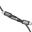 Кабель Acefast C1-03 Type-C to Type-C 3A 1.2 м nylon aluminum connectors чорний - мініатюра 3