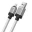 Кабель Baseus CoolPlay Series Fast Charging Cable USB to Lightning 2.4A 1m CAKW000402 White - миниатюра 2