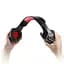 Провідна ігрова гарнітура Hunterspider Gaming with LED V1, USB, 3.5mm, 2m, black-red - мініатюра 8