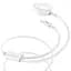 USB Cable Hoco U69 Portable 2-in-1 Lightning + IWatch Wireless Charger White 1m - мініатюра 3