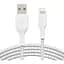 Кабель Belkin Boost Up Charge Braided USB-A to Lightning 2m White (CAA002BT2MWH) [158798] - миниатюра 1