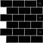 Самоклеюча поліуретанова панель під чорну плитку цегла Sticker Wall SW-00001186 305x305x1 мм - мініатюра 1