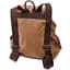 Мужской текстильный рюкзак закрывающийся клапаном на магнит Vintage 22155 коричневый - миниатюра 2