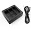 Зарядний пристрій TELESIN GoPro HERO 9/10/11/12 Charger 3х8000 мА (GP-BCG-902) Black [64193] - мініатюра 5